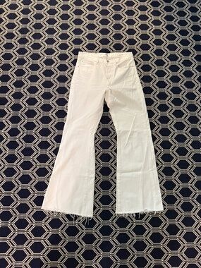Frame long white jeans